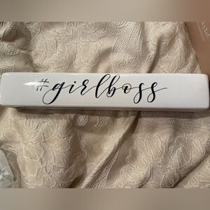 White #Girlboss Desk Decor